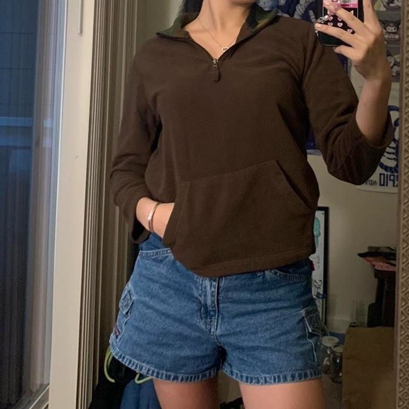 Brown Quarter Zip - Picture 3 of 6